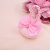 Segnaposto Nascita e Comunione Saponi Profumati con fiocco Rosa e Fiore in Stoffa