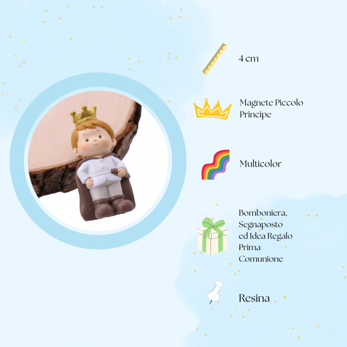 Piccolo Principe Bomboniere Battesimo Bimbo Sacchetti portaconfetti Calamite