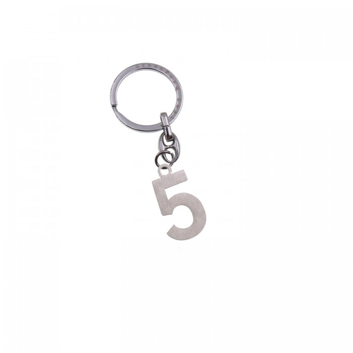 Numero 5 Portachiave Silver Idea Compleanno