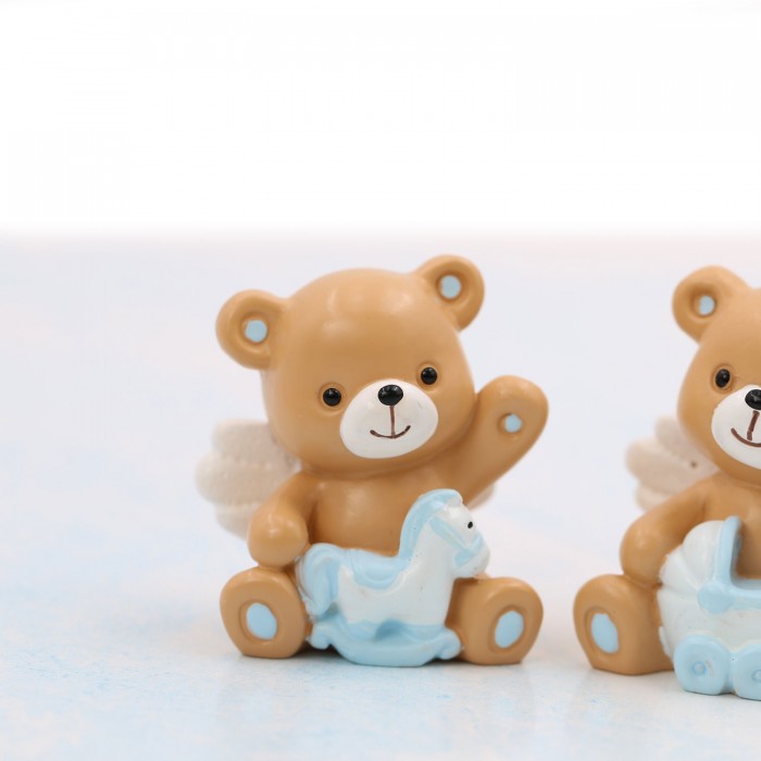 Bomboniera Orsetti con Ali Bimbo Statuine "Magicorsetti"