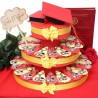 Torta Portafortuna Laurea Portachiave Gufetto Rosso, Tocco e Libri