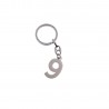 Numero 9 Portachiave Silver Idea Compleanno