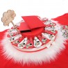 Confettata Su Scenografica struttura a forma di Torta Portaconfetti Con Portachiavi Siringa e Pillole Medicinali
