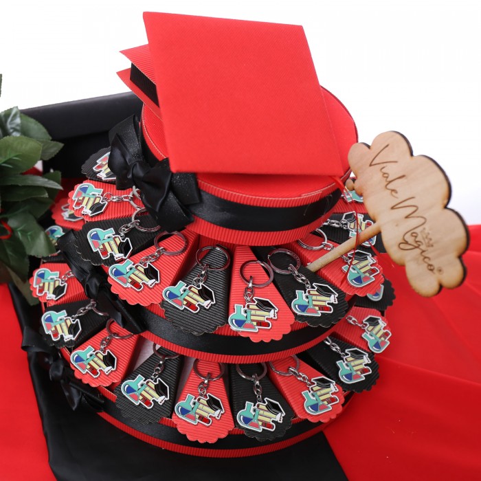 Torta Bomboniera Portachiave Laurea in Chimica