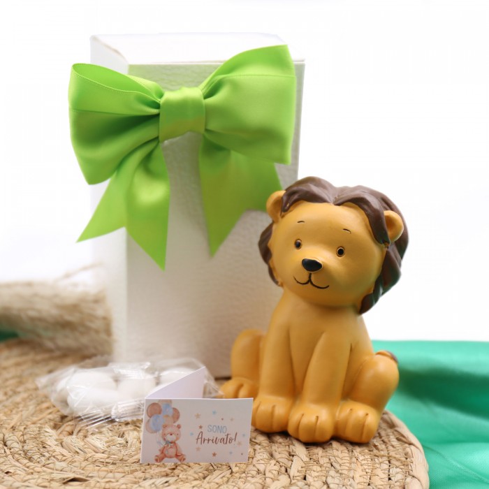 Statuine Maxi Mix Animaletti della Giungla Bomboniera in Scatola da Cerimonia