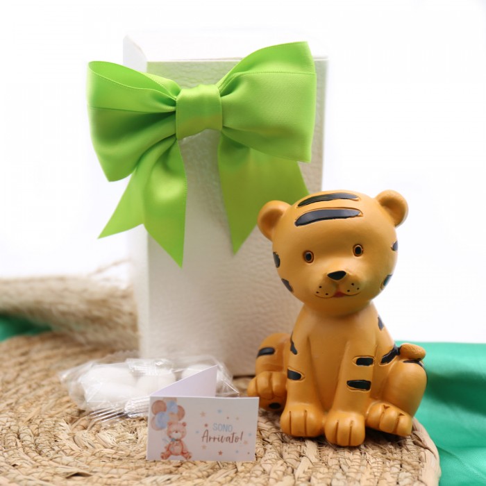 Statuine Maxi Mix Animaletti della Giungla Bomboniera in Scatola da Cerimonia