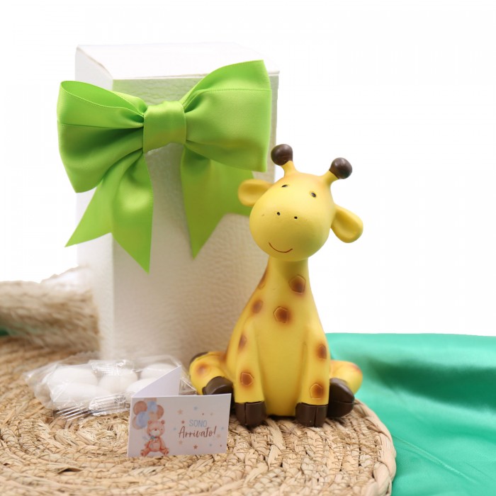 Statuine Maxi Mix Animaletti della Giungla Bomboniera in Scatola da Cerimonia