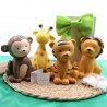 Statuine Maxi Mix Animaletti della Giungla Bomboniera in Scatola da Cerimonia