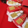 Torta Bomboniera Portachiave Macchina da Scrivere Gold Laurea in Comunicazione
