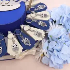 Torta Bomboniera Gufo Traforato Con Albero Della Vita Portachiave