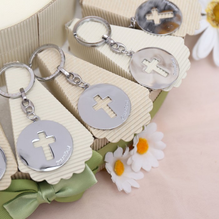 Torta Bomboniera per Comunione Croce Santa Portachiave Ragazzi