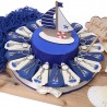 Torta Bomboniera Per Ragazzo Barchetta e Vela Silver e Blu