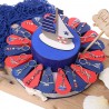 Bomboniera Tris Tema Mare Barca a Vela, Gabbiano e Faro su Torta Bomboniera
