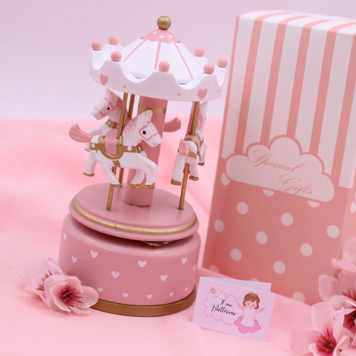 Carillon Melody Rosa con Pois Bianco