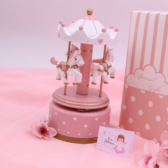 Carillon Melody Rosa con Pois Bianco