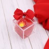 Portachiave Ciondolo Fuoco Fiamma Su Scatolina In Plexiglass