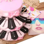 Torta Bomboniere Musicali Ciondoli Microfono Moderno Compleanno