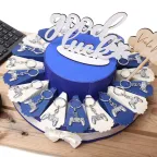 Bomboniere Compleanno Portachiave Joystick Confezionato Su Torta