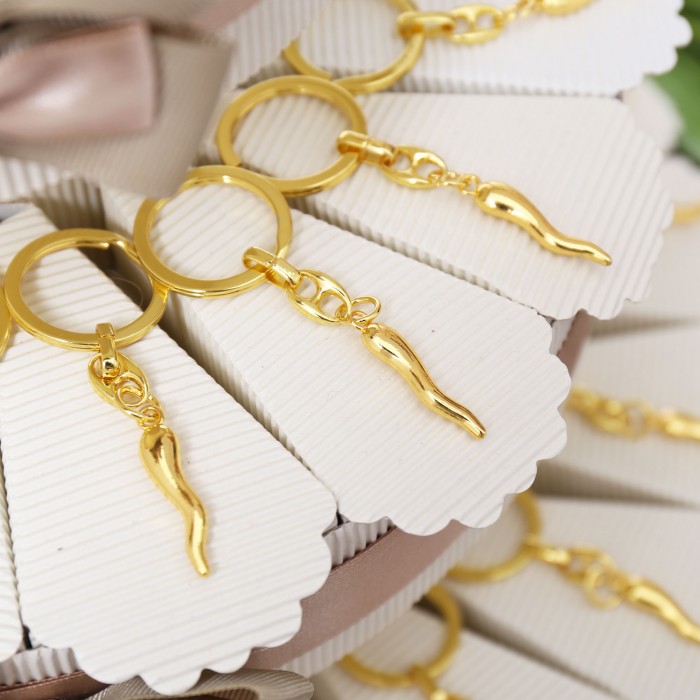 Torta Bomboniera Cornetto Portafortuna Gold Bomboniera