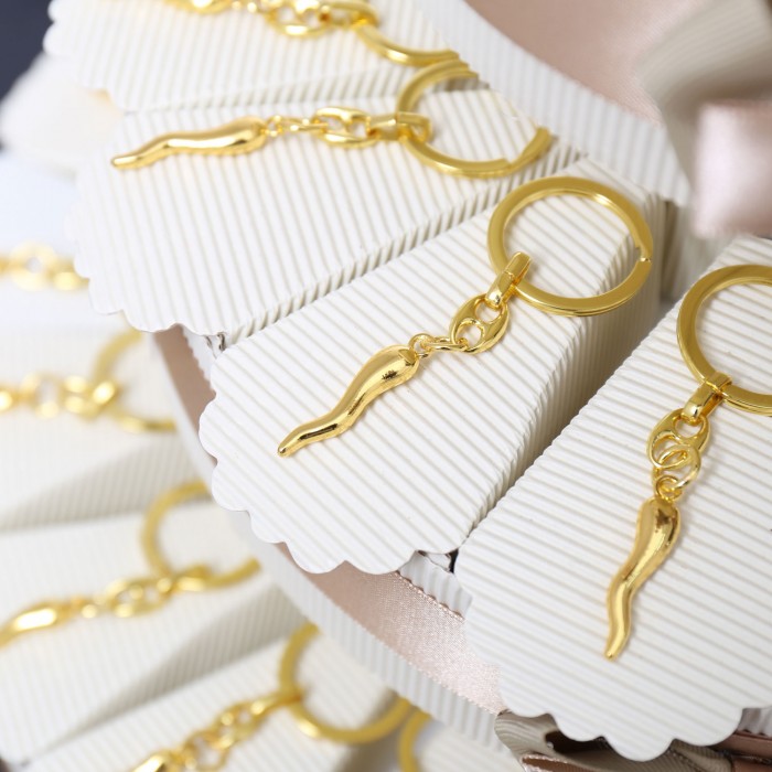 Torta Bomboniera Cornetto Portafortuna Gold Bomboniera