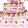 Bomboniere "Cuore degli Angeli" Torta con Statuine per Bimba