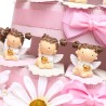 Torta Bomboniere Angeli Bimba per Battesimo Statuine d'appoggio