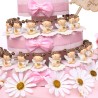 Torta Bomboniere Angeli Bimba per Battesimo Statuine d'appoggio