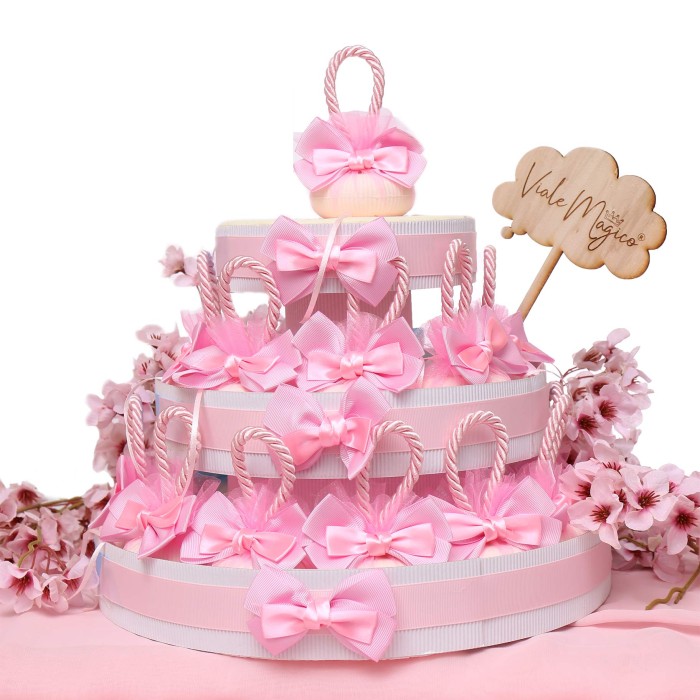 Torte Saponi Profumatissimi Nascita e Comunione Con Fiore Rosa Torte Saponi Profumatissimi Nascita e Comunione Con Fiore Rosa