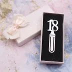Compleanno 18 anni Bomboniere Segnalibro fermacarte con numero