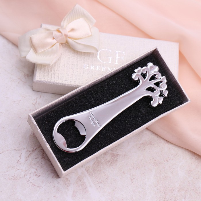 Bomboniere Matrimonio Albero della Vita Apribottiglie Silver in scatola