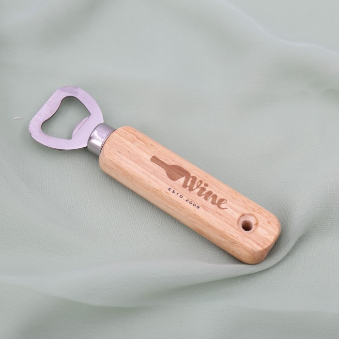 Apribottiglie con frase personalizzata per Bar e logo