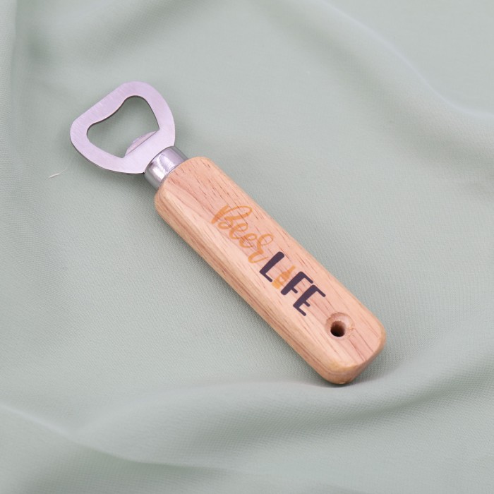 Apribottiglie con frase personalizzata per Bar e logo