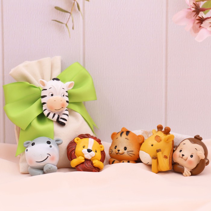 Torta Sacchetti Baby Savana Dream Animaletti Magnete Battesimo