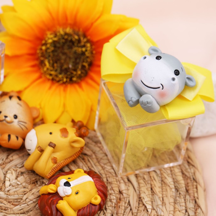 Plexiglass Baby Savana Dream Bomboniera Animaletti Magnete Nascita