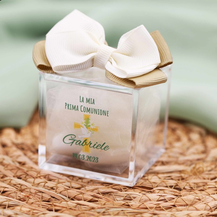 Bomboniera Prima Comunione Calice Plexiglass Personalizzato