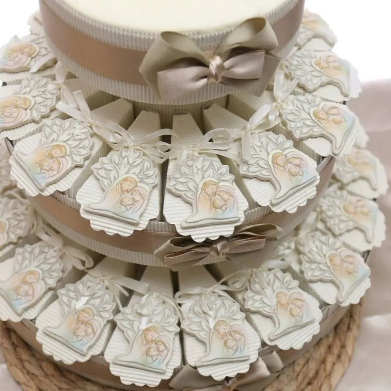 Sacra famiglia su albero della vita Torta Portaconfetti con Appendino