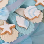 Torta Bomboniere Conchiglie Magnete Tema Mare Prima Comunione Bimbo