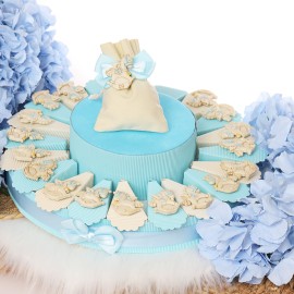 Torta Confetti Battesimo con Magnete Unicorno Star Bimbo