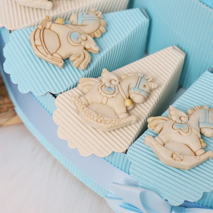 Torta Confetti Battesimo con Magnete Unicorno Star Bimbo