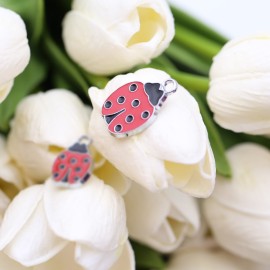 Ciondolo Fortuna Maxi Coccinella a Pois Bomboniere