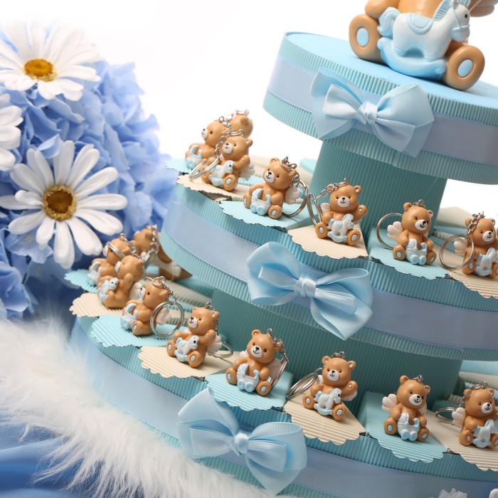 Orsetto con Ali Torte Bomboniere Bimbo Portachiavi Magicorsetti