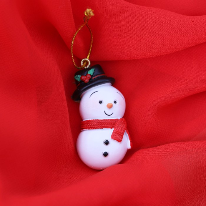 Appendini di Natale Bomboniere per Battesimo e Nascita - Pupazzo di Neve
