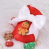 Christmas baby bomboniere battesimo su sacchetto di Natale per bambini dettaglio