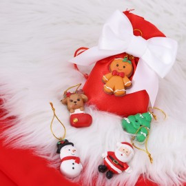 Christmas baby bomboniere battesimo su sacchetto di Natale per bambini