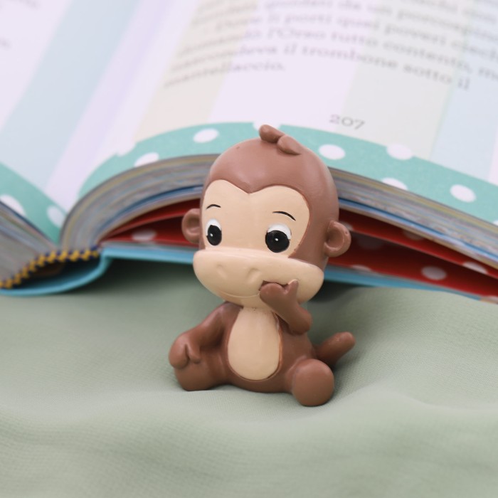 Baby Safari Animali Statuine Bomboniere Fai Da Te - Scimmia