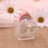 Portachiavi Arcobaleno su scatolina portaconfetti in plexiglass dettaglio