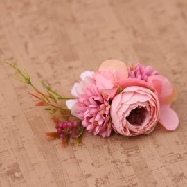 Pick di fiori rosa per confezioni battesimo e compleanno