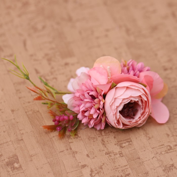 Pick di fiori rosa per confezioni battesimo e compleanno