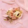 Prima Comunione Segnaposto cipria Pick di fiori con fiocco