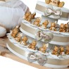 Viale Magico Bomboniere Battesimo portachiavi su torta portaconfetti orsetto Teddy